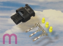 1x Stecker 3C0973203 je. 3x MCON Kontakt 3x Dichtung fr PDC VW Audi Seat Skoda BMW Porsche