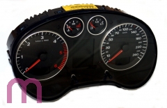 Repair replacement FIS LCD MFA display speedometer Audi A3 8P VDO