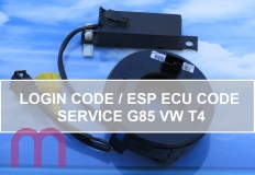 LOGIN Code and ESP ECU coding service for G85 7D0959654