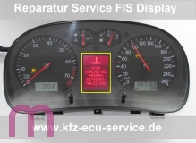 Repair speedometer pixel error LCD FIS display VDO VW Golf 4 R32 Bora 1J2