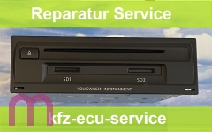 Repair service VW Multimedia MIB1 MIB2 Loudspeaker without function, power amplifier defective