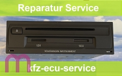 Reparatur Service VW Multimedia MIB2.5 5NA035042A 5NA035042C 5NA035042E Lautsprecher ohne Funktion Endstufe defekt