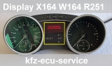 Ersatz LCD Display für Tacho Mercedes GL-Klasse X164 ML-Klasse W164 M-Klasse R-Klasse W251