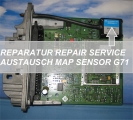 Repair exchange MAP sensor G71 105kPa fr ECU 044906024D TEMIC 348877AA VW T4 BUS AAC