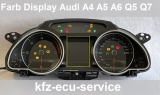 LCD Farb Display für Kombiinstrument Magneti Marelli Audi 8K A4 S4 RS4 A5 8T S5 RS5 A6 S6 RS6 4F Q5 Q7