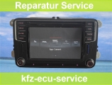 Reparatur Service VW Navi Discover Media MIB STD2 Touchscreen Bildschirm Display und Uhrzeit ohne Funktion